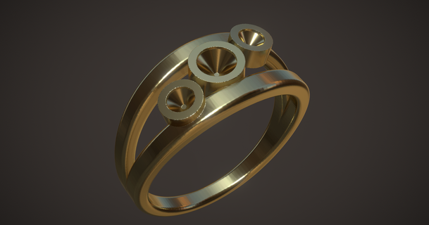 3 stone ring clearmindcasting download free stl model printablescom 3d models fashion fashion accessories jewellery ring 3d print model - Mito3D