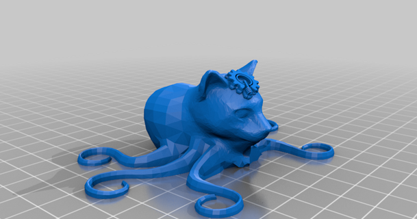 ratón guardaespaldas octocat Pablo persecución descargar gratis stl modelo imprimiblescom 3d modelos Arte diseño diseños 3d print model - Mito3D