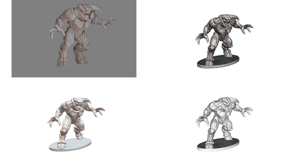 doom - baron hell sss download free stl model printablescom 3d models toys & games action figures statues 3d print model - Mito3D