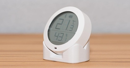 xiaomi mijia thermometer hygrometer stand malolo download free stl model printablescom 3d models household house equipment 3d print model - Mito3D