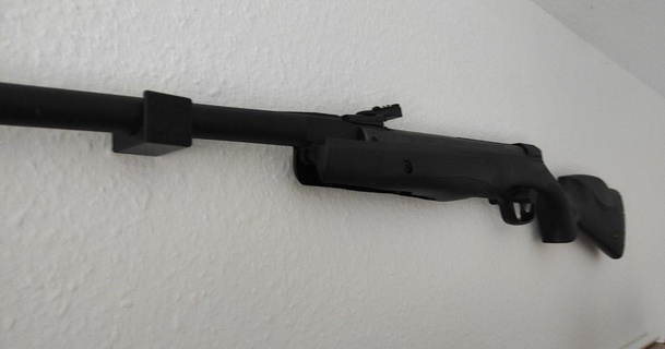 arma fogo vagabundo chris baixar livre stl modelo printablescom 3d modelos aparelhos Halterung rifle ar Luftwaffe Wandhalterung 3d print model - Mito3D