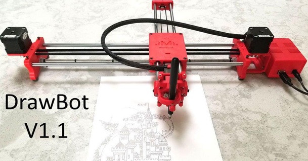 çizim robot arduino uno + cnc kalkan grbl pleksiglas indir Bedava stl model printablescom 3d modeller Sanat tasarım tasarımlar robotu 3d print model - Mito3D