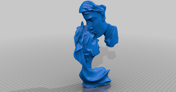 bronce Pareja escultura generado revopoint popular 2 plaprinter descargar gratis stl modelo imprimiblescom 3d modelos mundo escaneos personas Arte mujer 3d print model - Mito3D