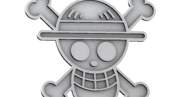 pezzo Rufy bandiera val Scarica gratuito stl modello printablescom 3d Modelli giocattoli Giochi azione figure statue emblema cappello logo 3d print model - Mito3D