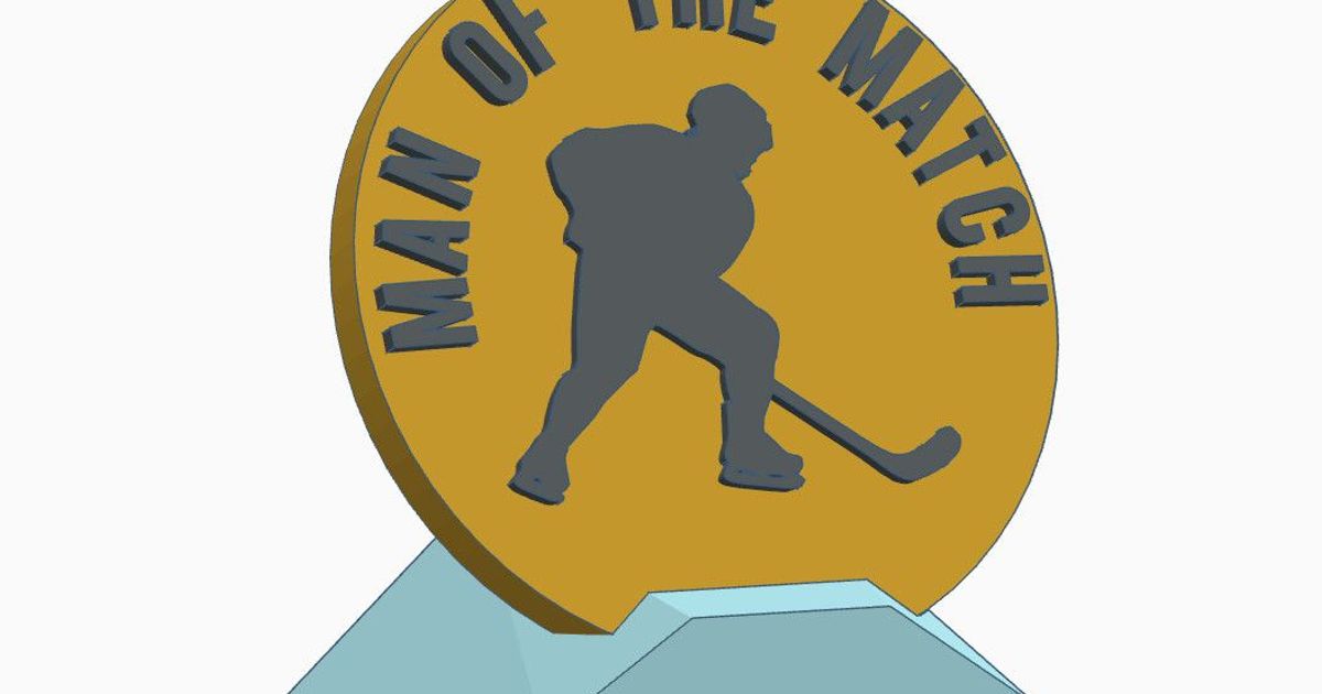 hockey trophy - man match 3d-fuchs download free stl model printablescom 3d models sports & outdoor winter hockeypuck icehockey 3D print model - Mito3D