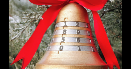 christmas bell cryptex code hidden compartment mates download free stl model printablescom 3d models seasonal designs winter & year's bronze bronzefill christmasdecoration christmasornament 3d print model - Mito3D