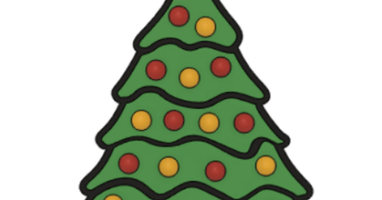 2d Natale albero zachery124 Scarica gratuito stl modello printablescom 3d Modelli arte design piatti loghi decorazione mmu multicolore multimateriale 3d print model - Mito3D