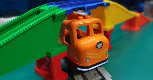 impostato Lego duplo treno ponti ottimizzato sh Scarica gratuito stl modello printablescom 3d Modelli giocattoli Giochi edificio ponte legoduplo legoduplotrain brani 3d print model - Mito3D