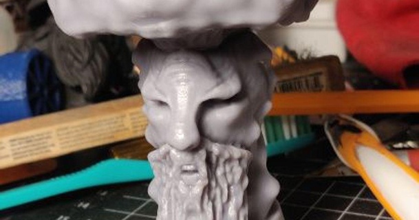 mushroom shaman bust mrcymstr download free stl model printablescom 3d models art & design sculptures human statue 3d print model - Mito3D