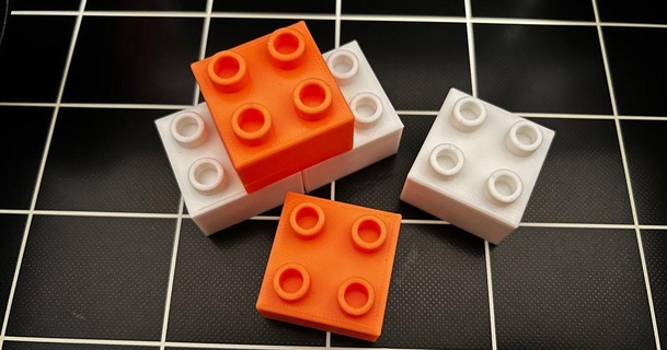 Lego duplo compatible edificio bloquear 2x2 snicket descargar gratis stl modelo imprimiblescom 3d modelos juguetes juegos bloques sujeción 3d print model - Mito3D