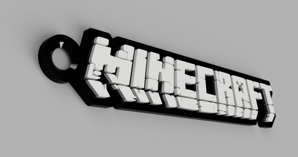 Minecraft chiave squillare fozi Scarica gratuito stl modello printablescom 3d Modelli arte design 2d piatti loghi portachiavi logo 3d print model - Mito3D