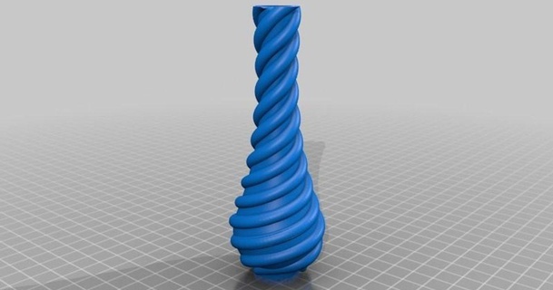 turbo vase+ Continuazione strada Scarica gratuito stl modello printablescom 3d Modelli arte design sculture turbovaso vaso 3d print model - Mito3D