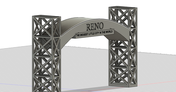 reno arch aidans download free stl model printablescom 3d models art & design sculptures nevada 3d print model - Mito3D