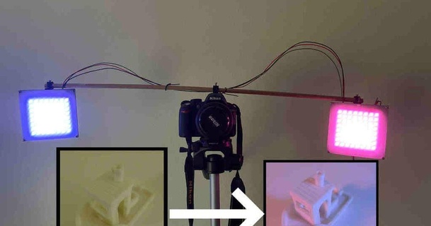 LED panel luces minúsculo barco descargar gratis stl modelo imprimiblescom 3d modelos artilugio foto vídeo arduino cámara color bricolaje diy esp32 3d print model - Mito3D