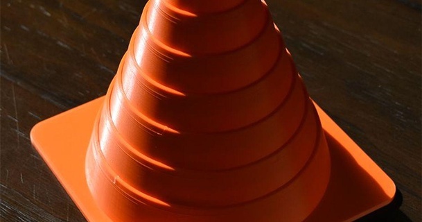 pop-up traffic cone - small covertcontours download free stl model printablescom 3d models hobby & makers automotive printinplace safety trafficcone 3d print model - Mito3D