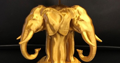 laos 3 headed elephant dernst download free stl model printablescom 3d models art & design sculptures 3d print model - Mito3D