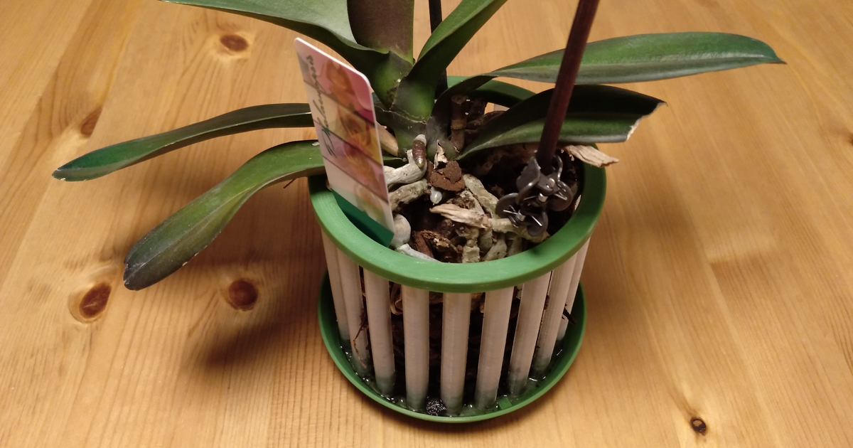 arejado plantador orquídeas crido baixar livre stl modelo printablescom 3d modelos casa decoração 3D print model - Mito3D