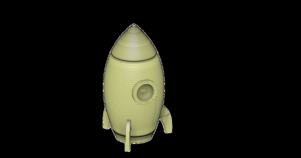 rocket nappo download free stl model printablescom 3d models art & design sculptures 50s 3d print model - Mito3D