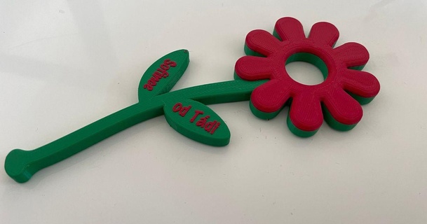 flower rattle rostap download free stl model printablescom 3d models toys & games baby toy 3d print model - Mito3D