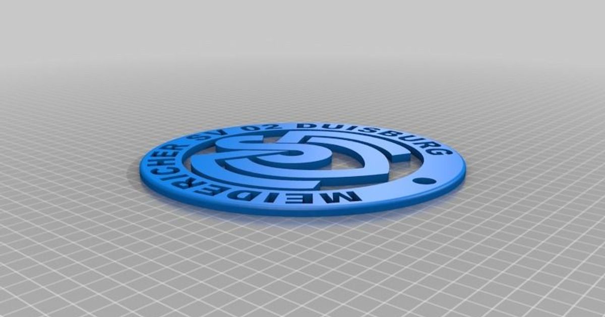 msv Duisburgo peor casos descargar gratis stl modelo imprimiblescom 3d modelos Arte diseño 2d platos logos Fútbol fútbol 3D print model - Mito3D