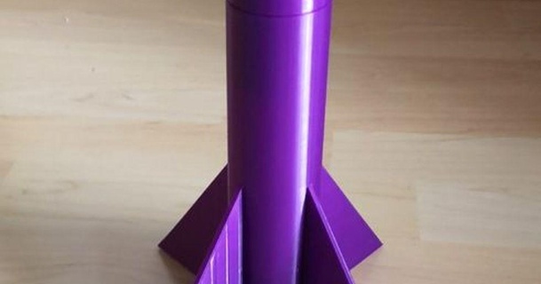 retrievable model rocket 18mm engines voltexrb download free stl printablescom 3d models sports & outdoor hobby modelrocket 3d print model - Mito3D