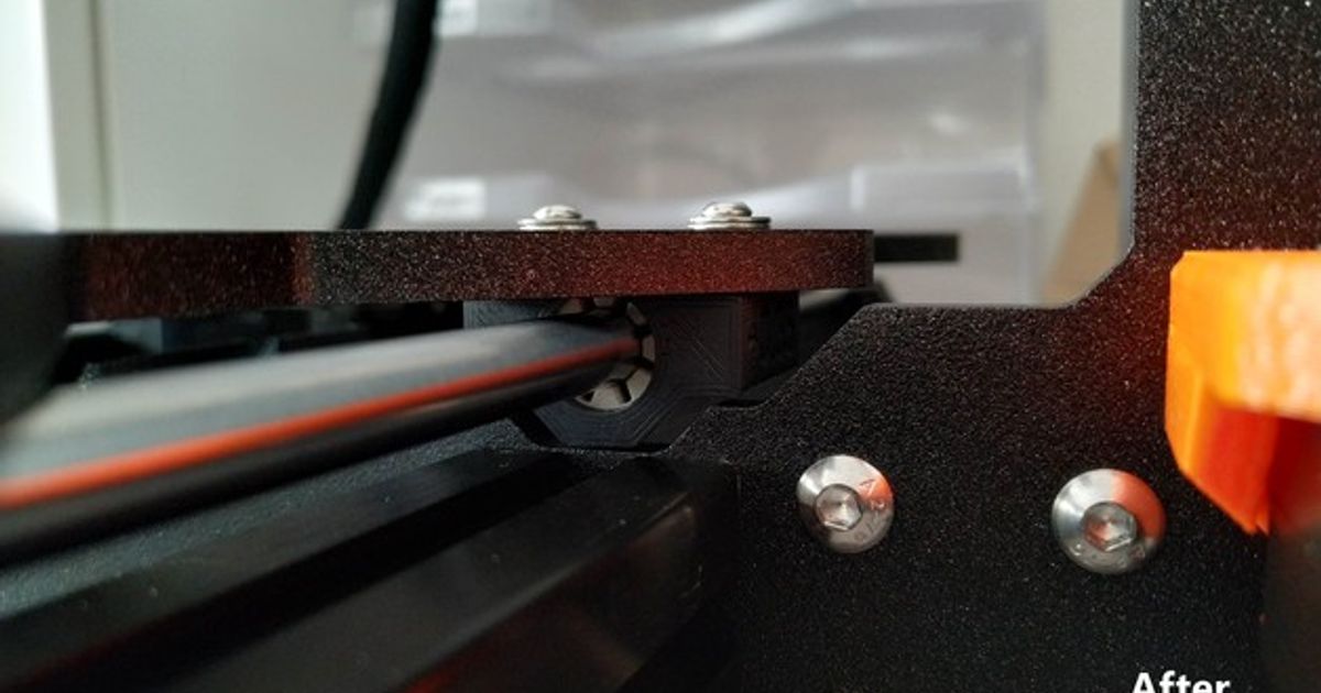Customizável prusa mk3 y axis rolamento suporte suíço beluga baixar livre stl modelo printablescom 3d modelos impressoras Atualizações linear rj4jp 3D print model - Mito3D