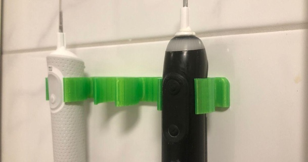 oral b spazzolino titolare supporto est Ovest design Scarica gratuito stl modello printablescom 3d Modelli domestico bagno elettrico oralb porta denti 3d print model - Mito3D