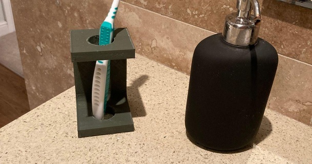 moderno escova dente suporte oliverkayak baixar livre stl modelo printablescom 3d modelos casa banheiro porta dentes 3d print model - Mito3D