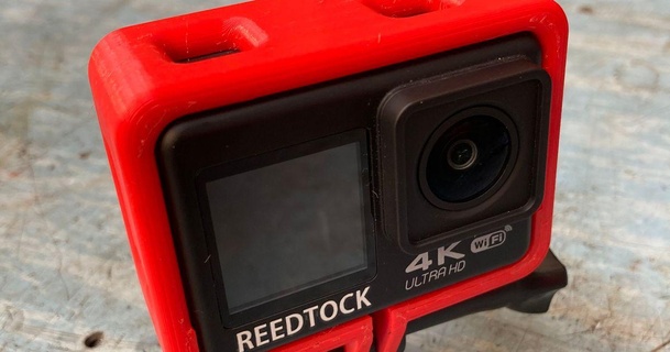 reedtock 4k action camera holder mount hemi download free stl model printablescom 3d models gadgets photo & video 3d print model - Mito3D