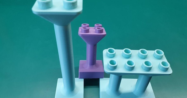 lego duplo pillars sh download free stl model printablescom 3d models toys & games building classical duplobrick legoduplo 3d print model - Mito3D