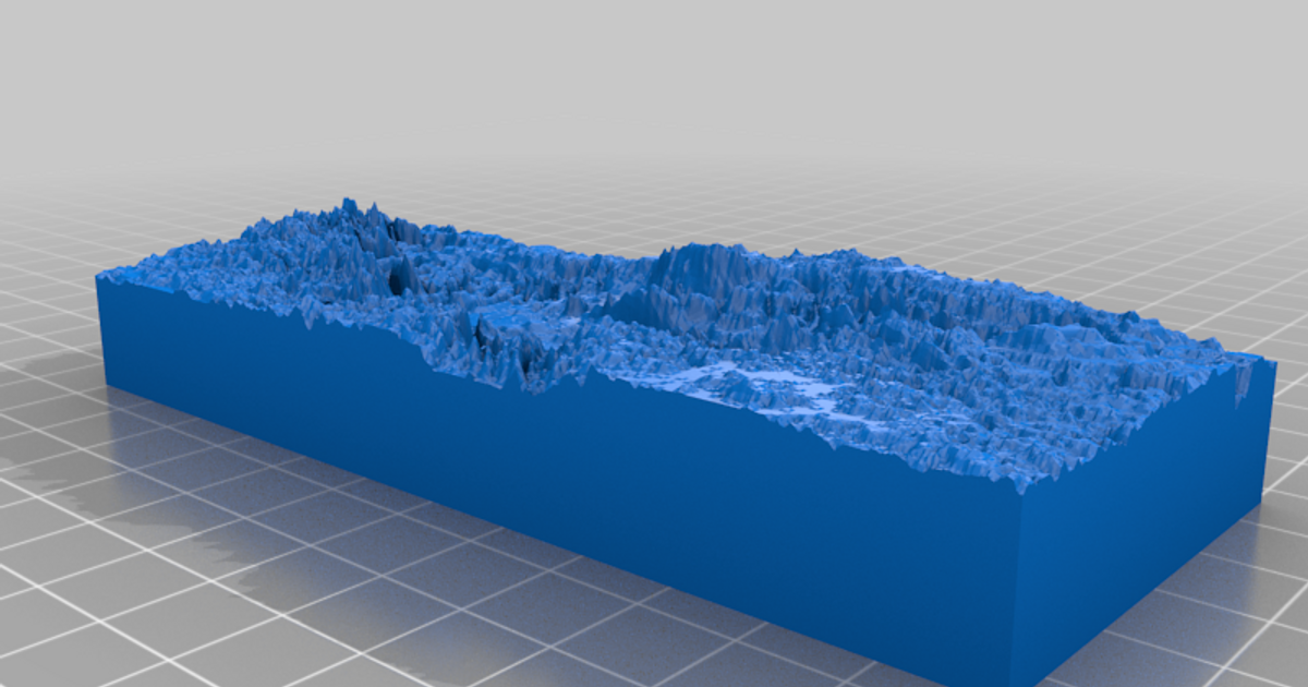 lago superior profundidad mapa batman descargar gratis stl modelo imprimiblescom 3d modelos aprendizaje objetos batimétrico batimetría 3D print model - Mito3D