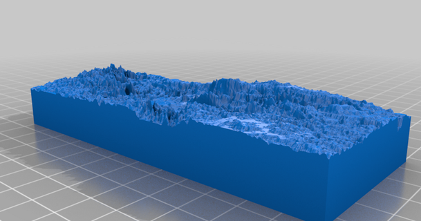 lake superior depth map batman download free stl model printablescom 3d models learning objects bathymetric bathymetry 3d print model - Mito3D