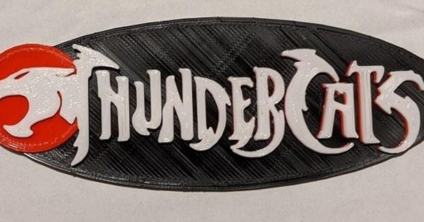 thundercats logo gh2022 download free stl model printablescom 3d models art & design 2d plates logos 3d print model - Mito3D