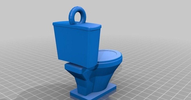 Toilette Schlüsselbund Offenheit Tank download frei stl Modell Printablescom 3d Modelle Hobby Macher Ideen 3d print model - Mito3D