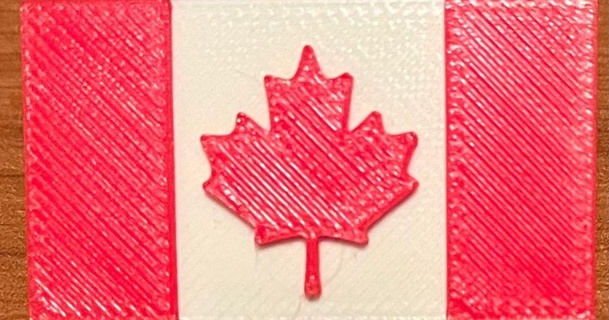 Canada bandiera pin ozzy artista Scarica gratuito stl modello printablescom 3d Modelli moda Accessori 3d print model - Mito3D