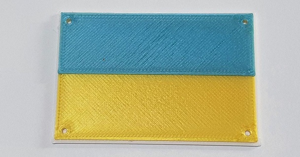 flag ukraine vsulc download free stl model printablescom 3d models fashion accessories 3d print model - Mito3D