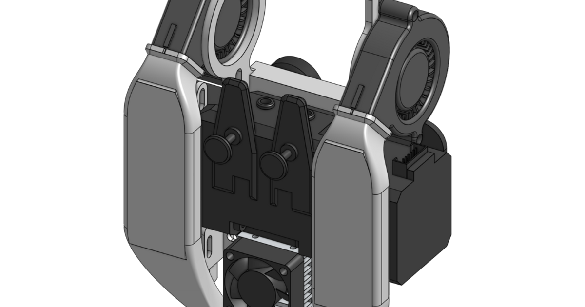 bmg x2 quimera crealidad ender 5 extrusora montar slipangle28 descargar gratis stl modelo imprimiblescom 3d modelos impresoras actualizaciones 5015 5015blower 5015fanduct bltouch bltouchmount 3D print model - Mito3D