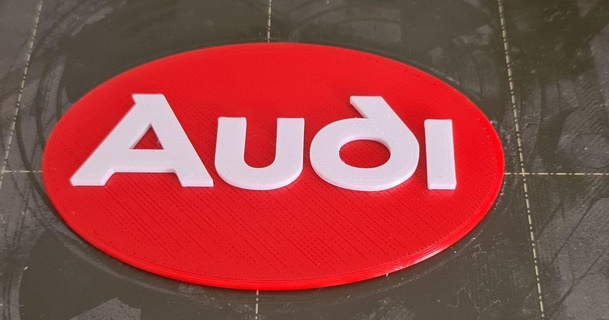 Audi logo oval tim indir Bedava stl model printablescom 3d modeller Sanat tasarım tasarımlar Oto otomotiv yüzük 3d print model - Mito3D
