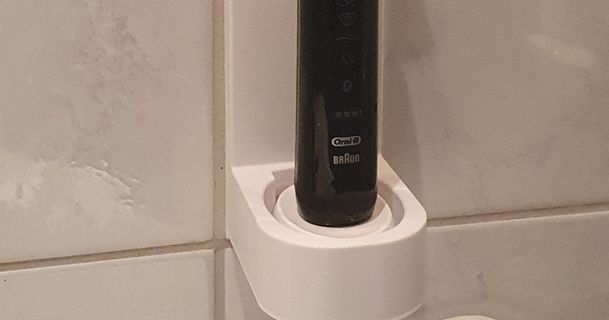 oral wall mount charging station janne download free stl model printablescom 3d models household bathroom braun toothbrush 3d print model - Mito3D