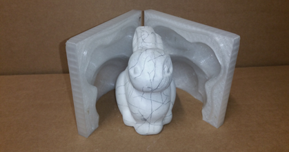 eastern bunny mold dombi3d download free stl model printablescom 3d models art & design sculptures easterbunny rabbit 3d print model - Mito3D