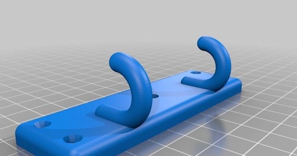 dual hook betelgeux download free stl model printablescom 3d models household office customized 3d print model - Mito3D