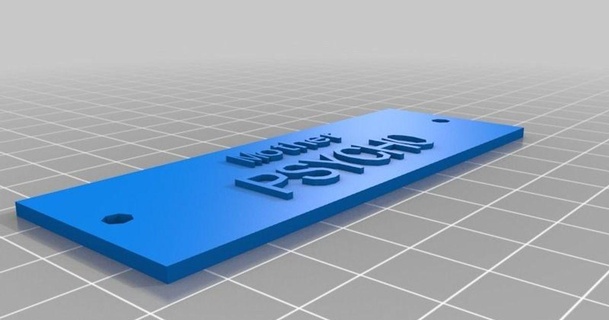 personalizzato placca targhetta personalizzatore sorella servire Scarica gratuito stl modello printablescom 3d Modelli moda Accessori 3d print model - Mito3D