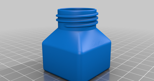 cuadrado base envase mascota botella gorra cebolla descargar gratis stl modelo imprimiblescom 3d modelos pasatiempo hacedores herramientas contrabando 3d print model - Mito3D