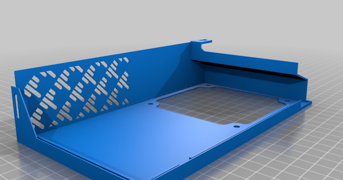 anycubic i3 Mega psu Startseite Mantel 92x92x14 Ventilator nah dran download frei stl Modell Printablescom 3d Modelle Drucker Upgrades abdeckung anycubici3mega netzteil Netzteilabdeckung 3D print model - Mito3D