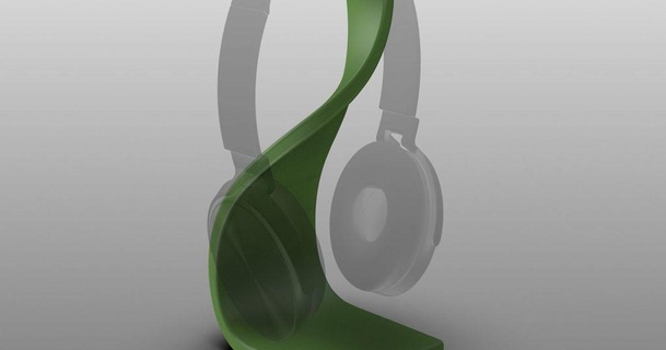 auricular estante soporte Matías descargar gratis stl modelo imprimiblescom 3d modelos pasatiempo hacedores música Arte diseño auriculares 3d print model - Mito3D