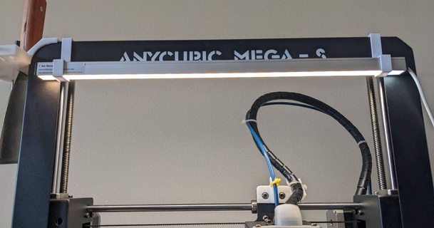 anycubic i3 Mega LED Licht montieren chnrd download frei stl Modell Printablescom 3d Modelle Drucker Upgrades anycubici3megas 3d print model - Mito3D