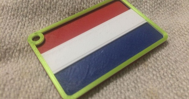 kolye bayraklar dünya Hollanda mmu shr3deu indir Bedava stl model printablescom 3d modeller Sanat tasarım tasarımlar m600 renkli 3d print model - Mito3D