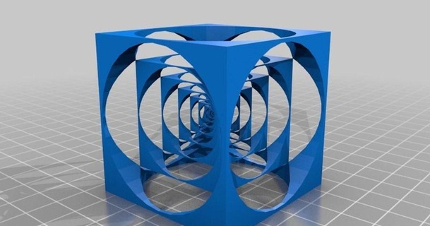 paramétrico Turner's cubo fofo baixar livre stl modelo printablescom 3d modelos impressoras teste exponencial logarítmico Teste stress brinquedo 3d print model - Mito3D
