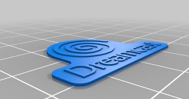 Dreamcast caso funda emblema coleando descargar gratis stl modelo imprimiblescom 3d modelos artilugio segadreamcast 3d print model - Mito3D