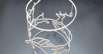 santa sleigh napkin ring table decoration christmas tree ornament dombi3d download free stl model printablescom 3d models art & design designs easytoprint santaclaus 3d print model - Mito3D